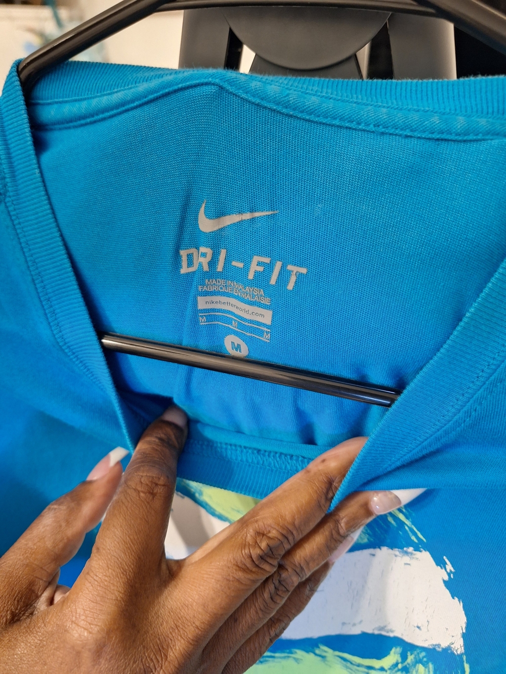 Nike Dri-FIT Blue Athletic Tee